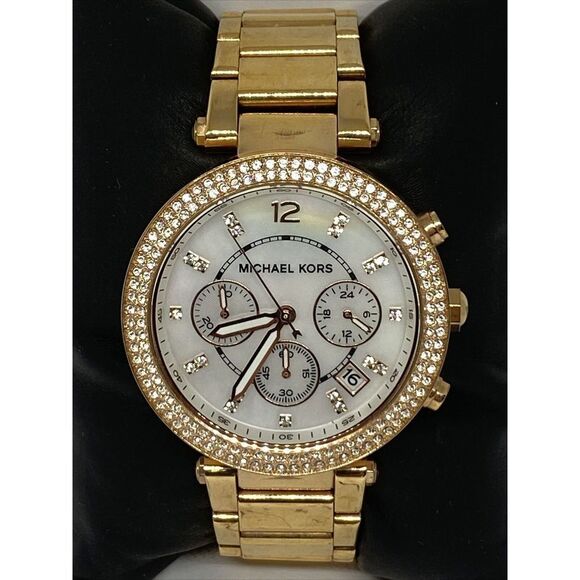 Michael Kors Parker MK5491 Womens Stainless Steel Analog Dial Quartz Watch WO351 - Picture 2 of 12